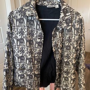 Silk Vintage Chico’s Patterned Blazer